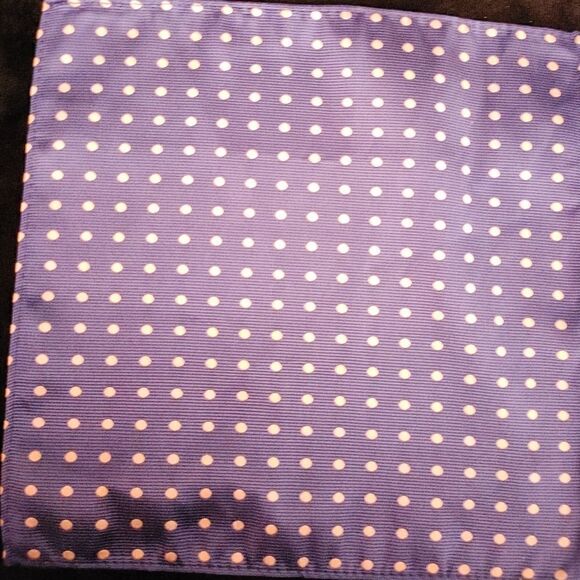 ALLURE MEN'S MULTI-DOT POCKET SQUARE. - Picture 1 of 3